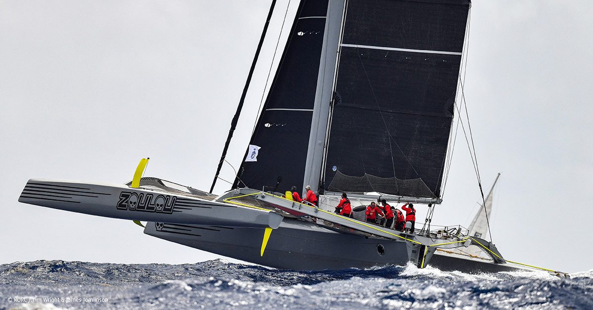 Image: Time critical logistics for line honours winner
